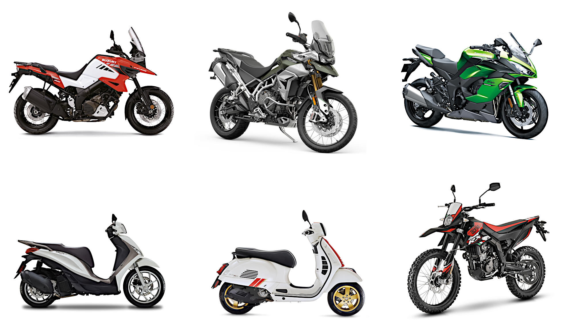 Motorrad Debus Neufahrzeuge von Suzuki, Triumph, Kawasaki, Piaggio, Vespa und Aprilia