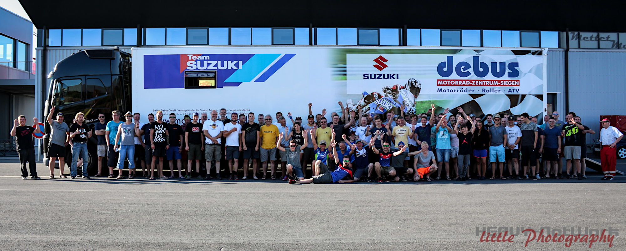 Gruppenfoto Kurventraining in Mettet Belgien